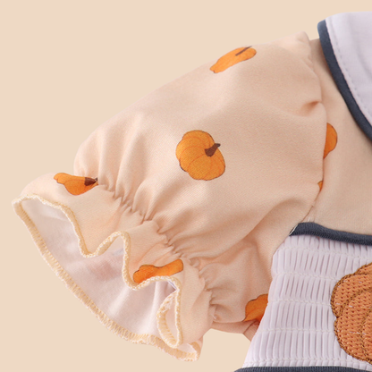 Khaki Embroidery Smocked Bloomer Set