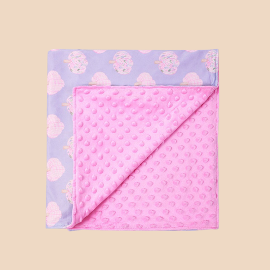 Pink Pumpkin Baby Blanket