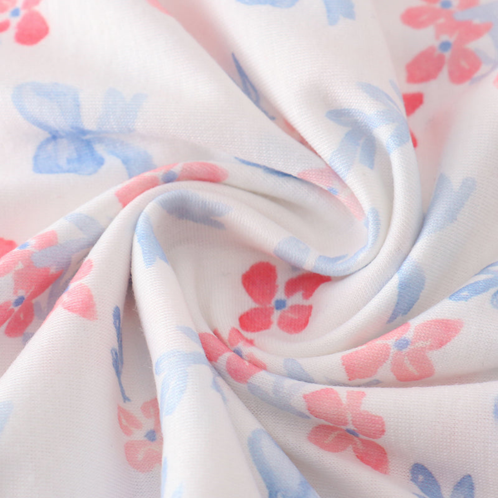 Blue Bow Lattice Print Blanket