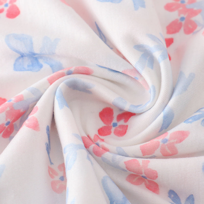 Blue Bow Lattice Print Blanket