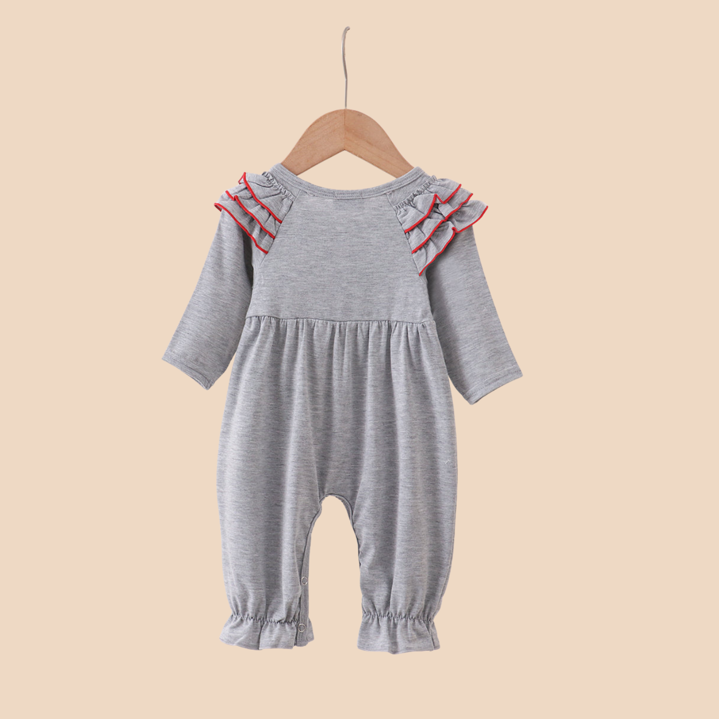 Grey Reindeer Romper