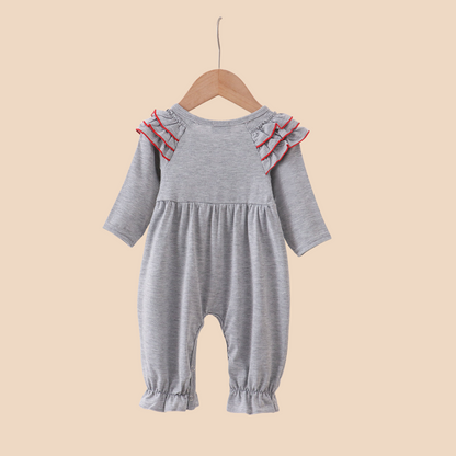 Grey Reindeer Romper
