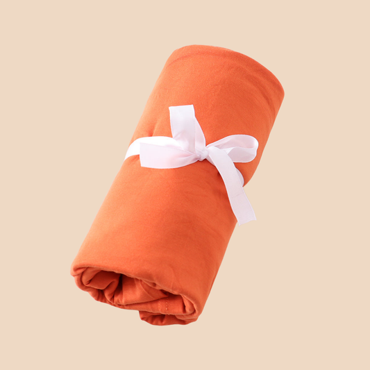 Orange Baby Bamboo Swaddle